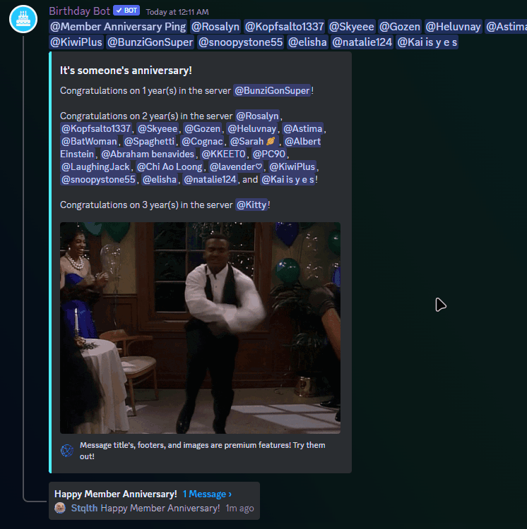 Overview | BirthdayBot