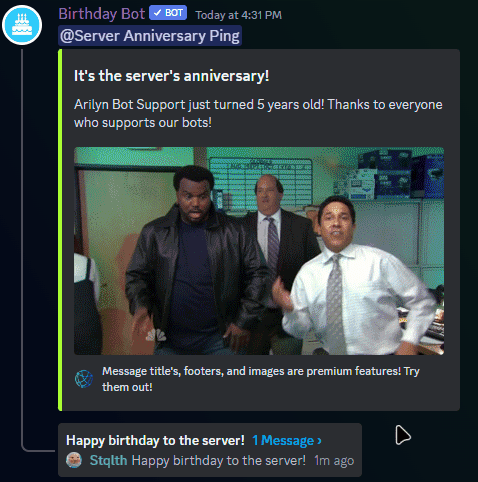 Overview | BirthdayBot